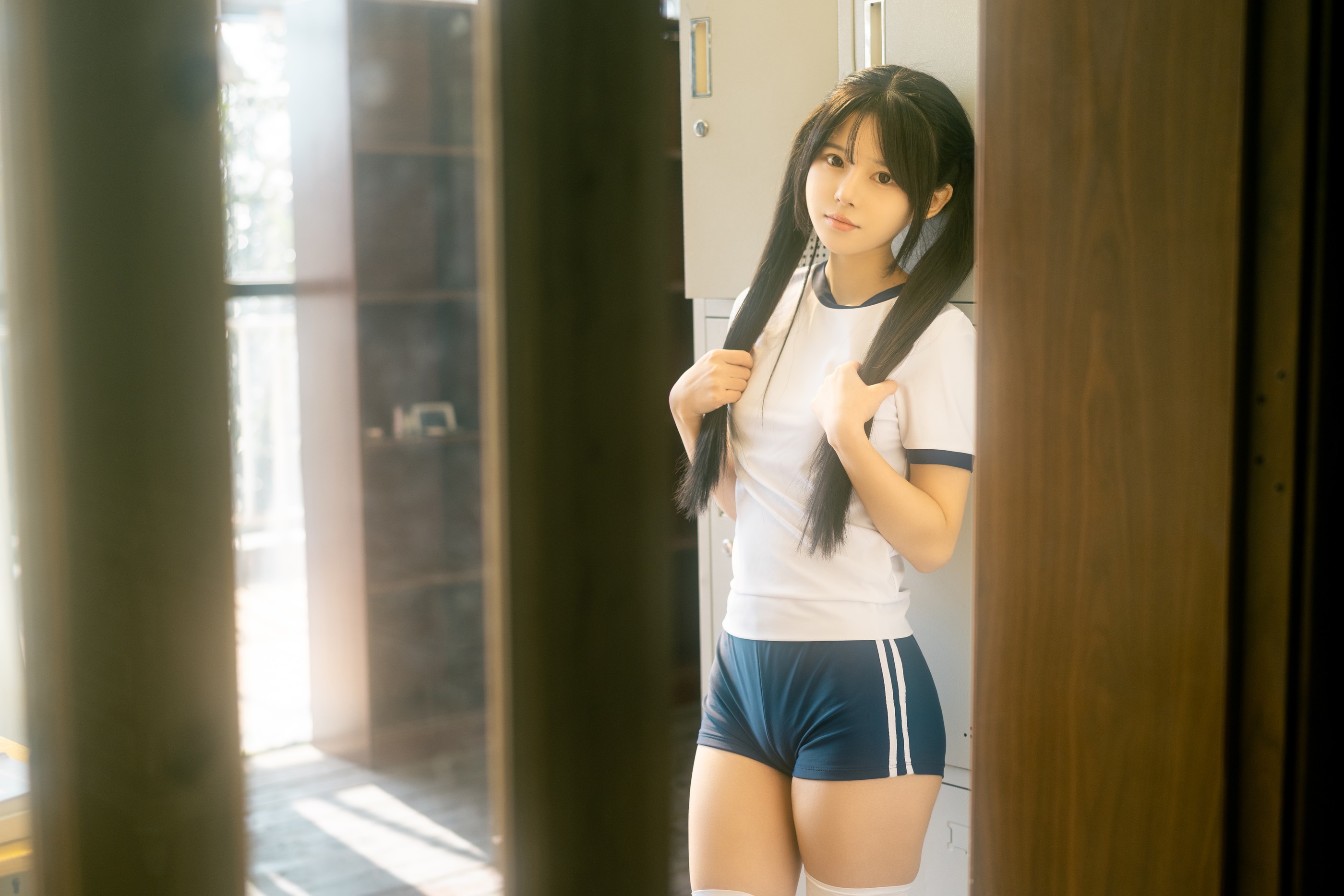 图片[1]-rua阮阮 – NO.001 春の更衣室-体操服 [47P]-XikXak